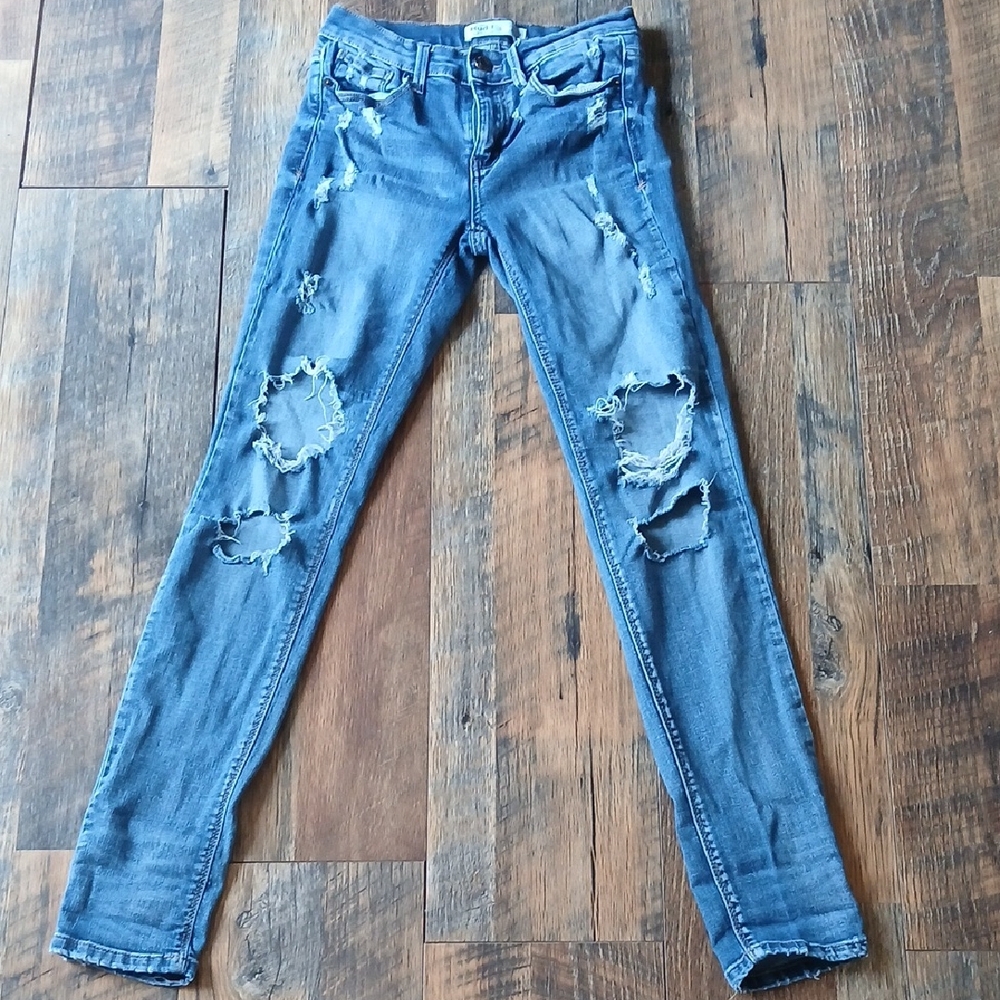 Mudd Blue Distressed Skinny Jeans